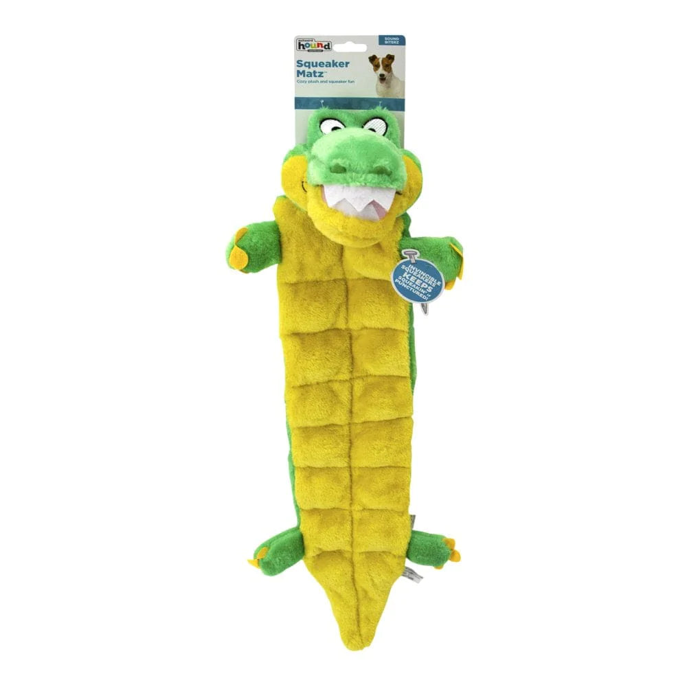 Outward Hound Squeaker Matz Plush Gator Dog Toy, Green, XL Animals & Pet Supplies > Pet Supplies > Dog Supplies > Dog Toys Outward Hound Holdings   