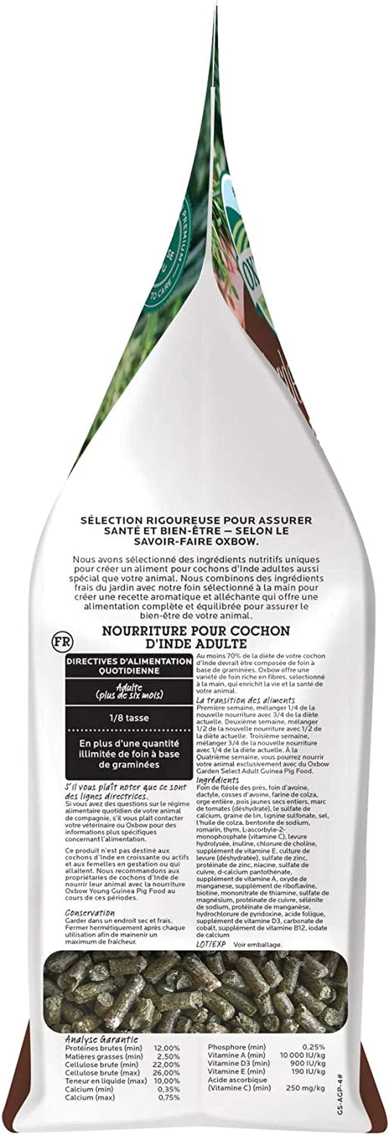 Oxbow Garden Select Natural Science Adult Guinea Pig Food, 4 Lbs. Animals & Pet Supplies > Pet Supplies > Small Animal Supplies > Small Animal Food Oxbow Animal Health   