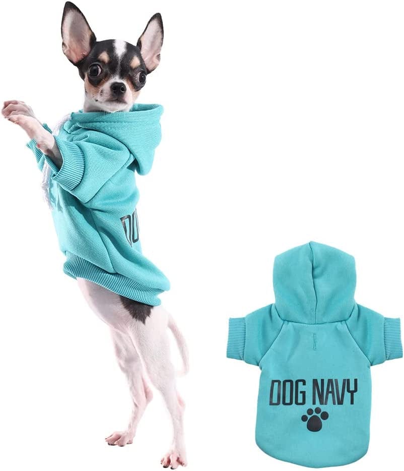  Gootailor Basic Small Dog Hoodies with Leash Hole and Pocket  Warm Soft Puppy Sweatshirt Cute Comfortable Doggie Sweater Pet Clothes for  Small Dogs Medium Orange : Pet Supplies