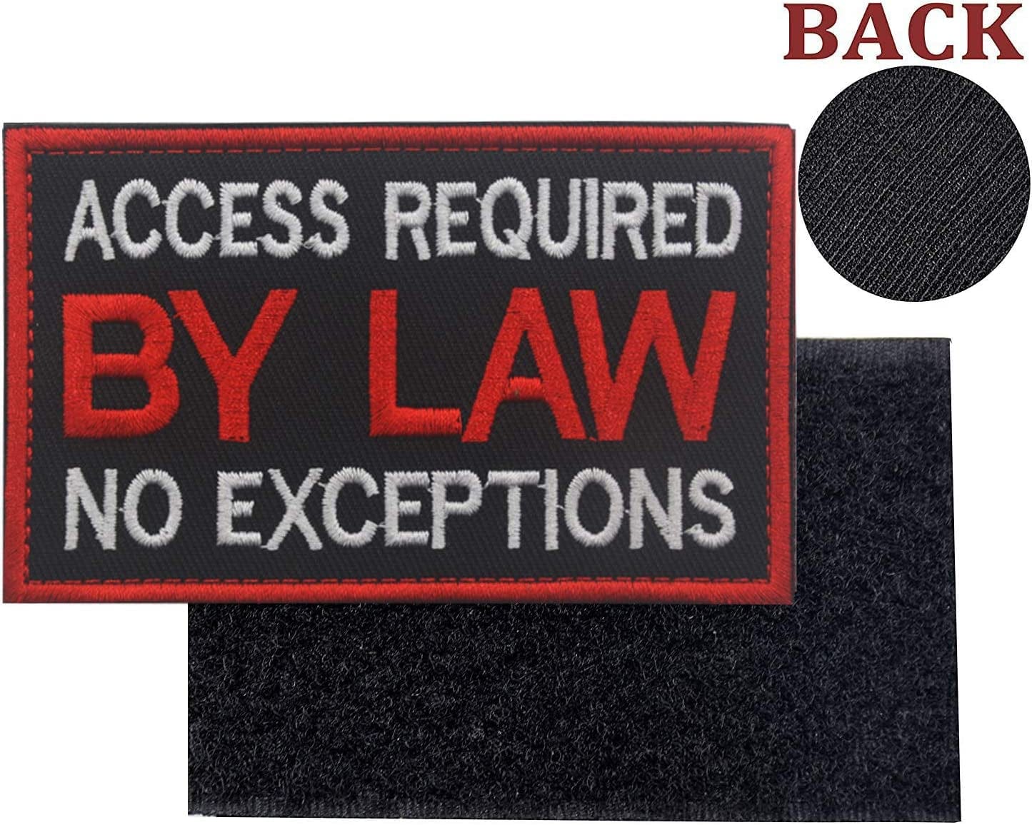Patch Service Dog Access Required by Law No Exceptions Vests/Harnesses Emblem Embroidered Fastener Hook & Loop Patch (Service Dog by Law-6) Animals & Pet Supplies > Pet Supplies > Dog Supplies > Dog Apparel Ehope   