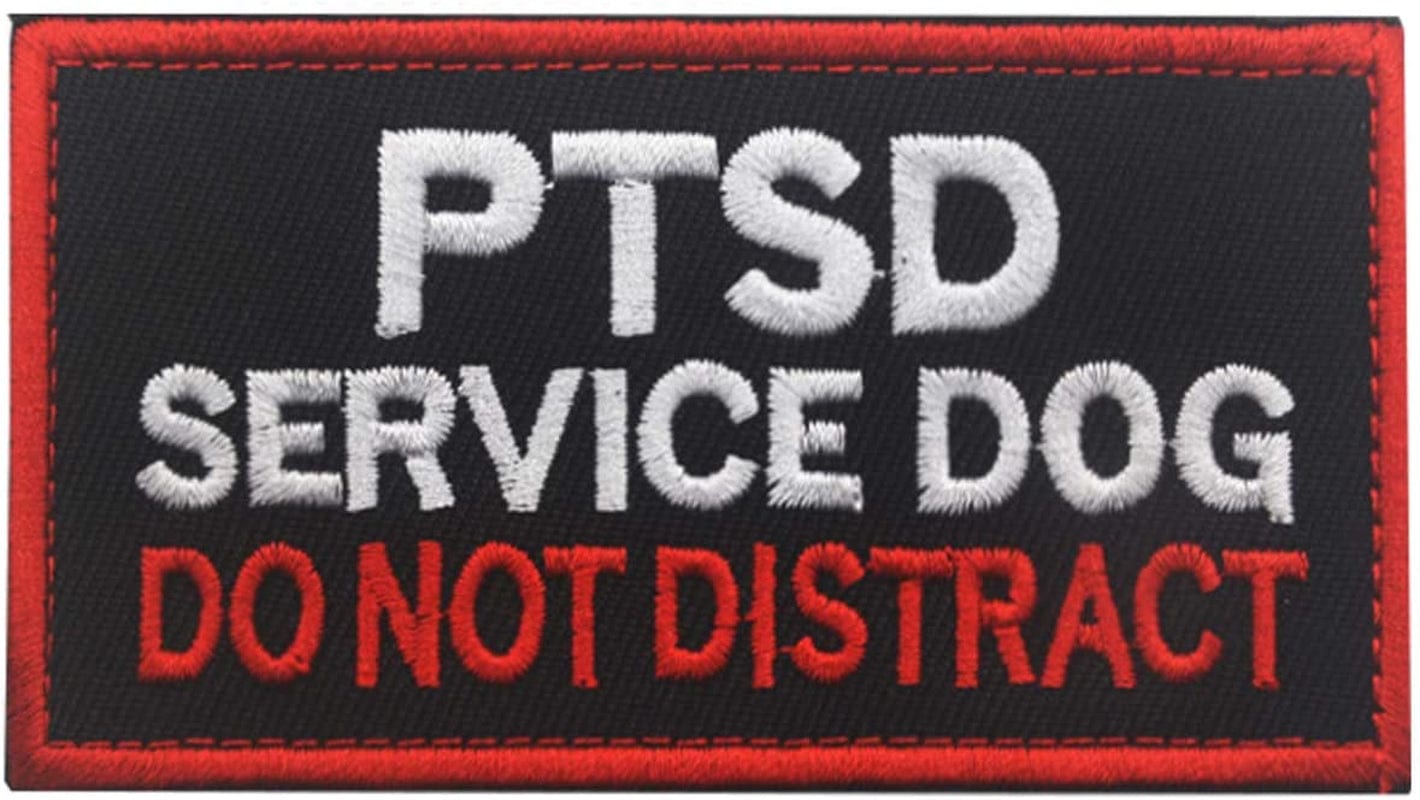 Patch Service Dog Access Required by Law No Exceptions Vests/Harnesses Emblem Embroidered Fastener Hook & Loop Patch (Service Dog by Law-6) Animals & Pet Supplies > Pet Supplies > Dog Supplies > Dog Apparel Ehope PTSD Service Dog-Black-3  