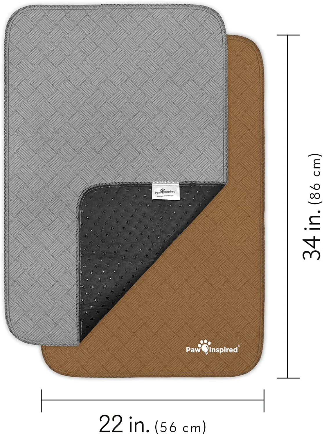 Paw Inspired Washable Pee Pads for Dogs Non Slip Reusable Puppy