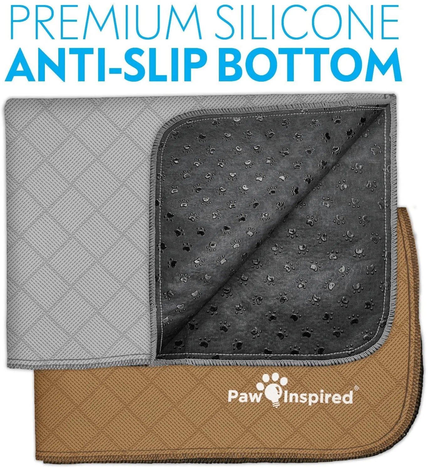 Paw Inspired Washable Pee Pads for Dogs | Non-Slip Reusable Puppy Pads | Waterproof Whelping Pads | Washable Training Pet Pads, Potty Pads Extra Large Sizes | Indoor, Outdoor or Kennels Animals & Pet Supplies > Pet Supplies > Dog Supplies > Dog Kennels & Runs Paw Inspired   