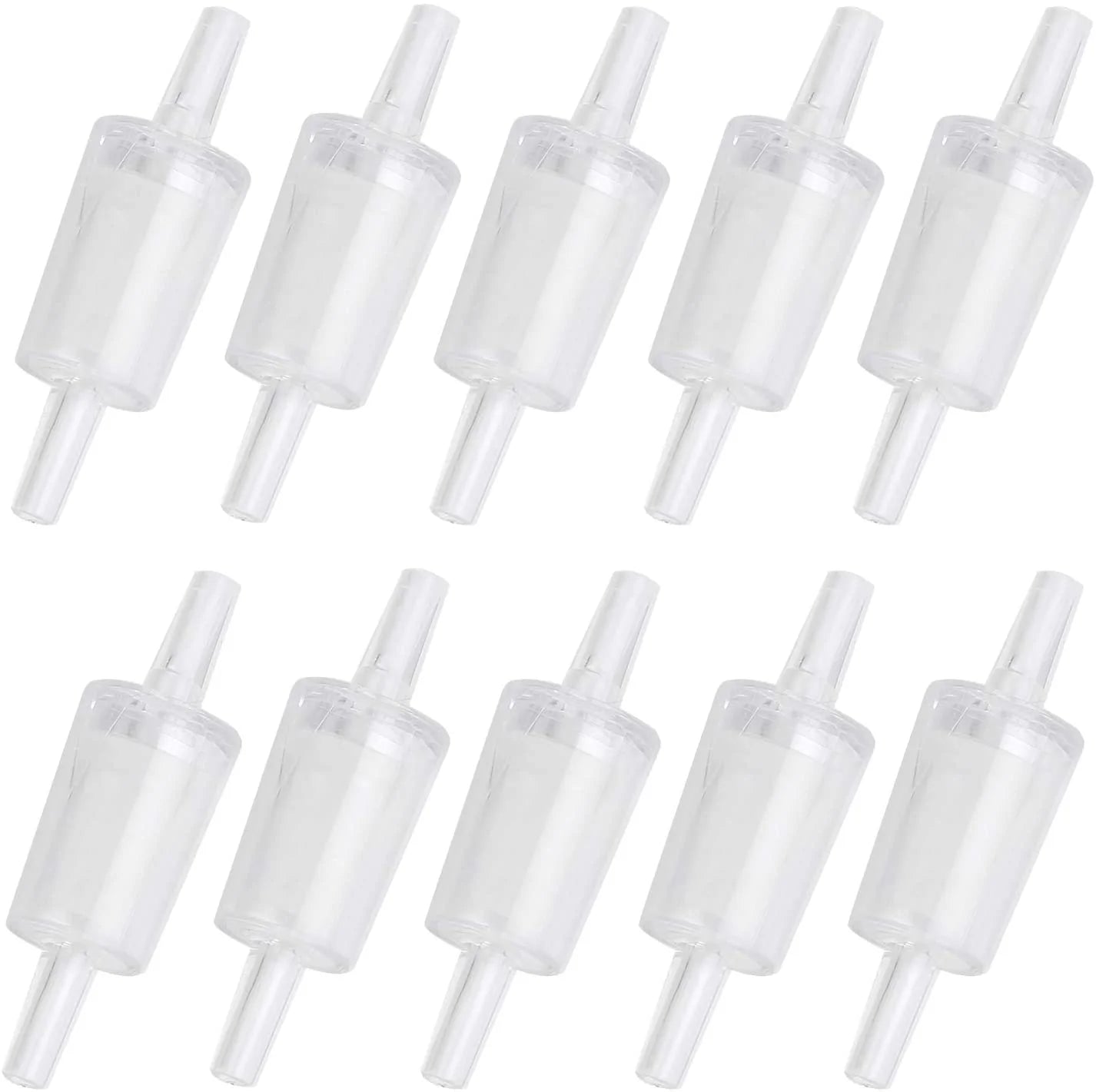 Pawfly 10 PCS Aquarium Air Pump Check Valves Red/Clear Clear Plastic One Way Non-Return Check Valve for Fish Tank Animals & Pet Supplies > Pet Supplies > Fish Supplies > Aquarium & Pond Tubing Pawfly Clear  