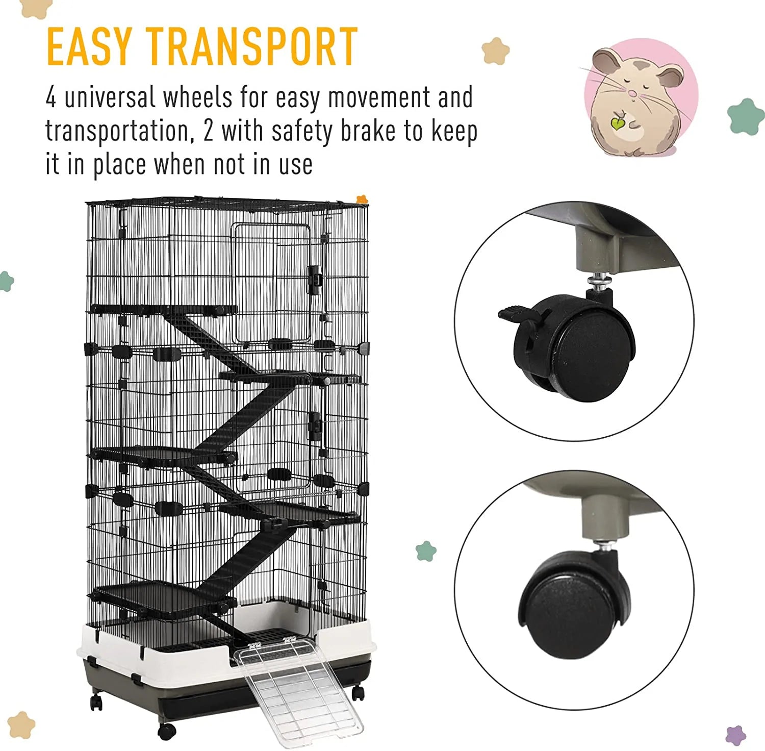 Rolling rabbit cage cheap