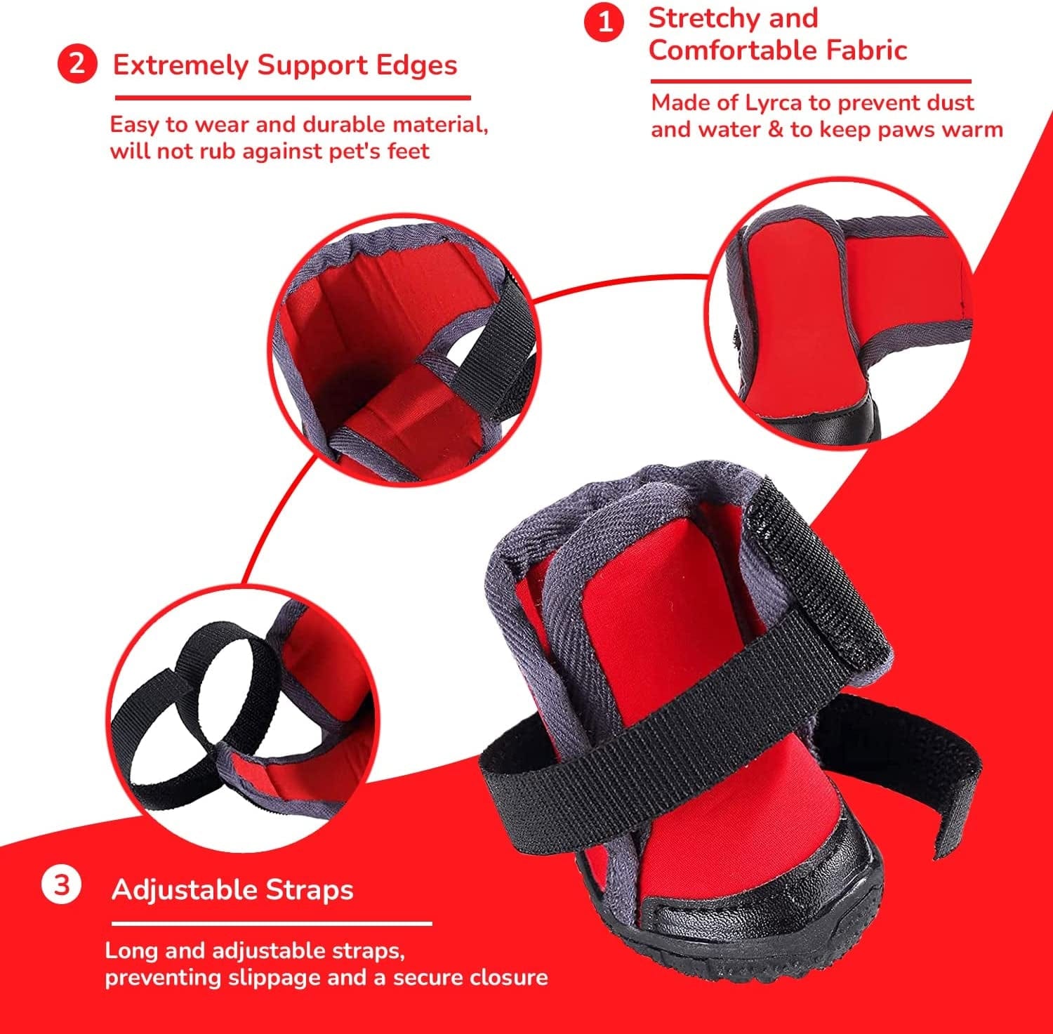 Pawsindia Dog Boots for Small, Medium and Large Dogs|Anti Skid Paw Protector for Hot Summer|Pet Shoes with Hook and Loop Straps and Non-Slip Sole|Soft & Lightweight Dog Footwear|Red|X-Large Animals & Pet Supplies > Pet Supplies > Dog Supplies > Dog Apparel Pawsindia   