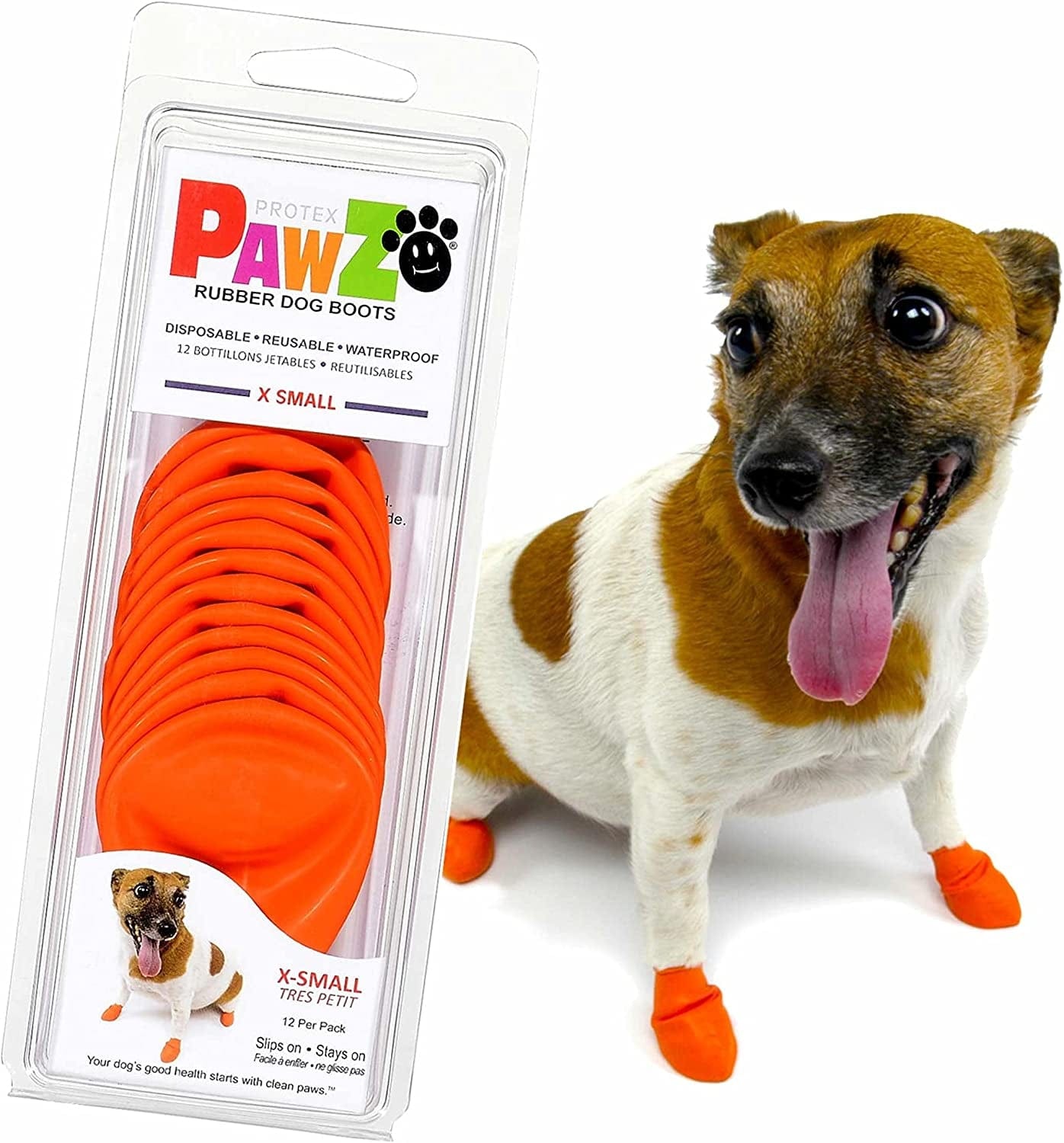 Pawz Dog Boots | Rubber Dog Booties | Waterproof Snow Boots for Dogs | Paw Protection for Dogs | 12 Dog Shoes per Pack (Medium, Blue) Animals & Pet Supplies > Pet Supplies > Dog Supplies > Dog Apparel Pawz Dog Boots LLC X-Small  