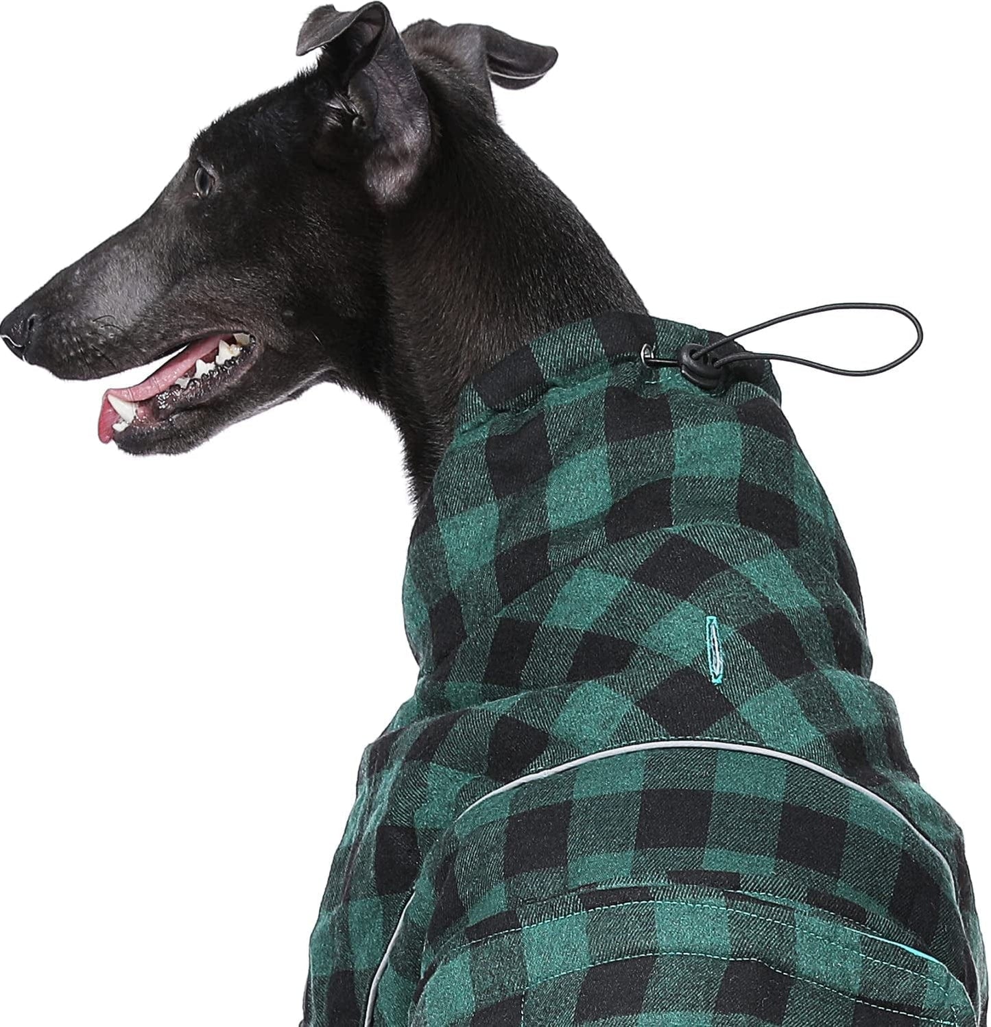 PAWZ Road Dog Winter Coat with 5 Layers Warm Material, Reversible Dog Clothes with 2 Sides, Dog Jacket Outdoor Water Repellent, (Green Plaid L) Animals & Pet Supplies > Pet Supplies > Dog Supplies > Dog Apparel PAWZ Road   