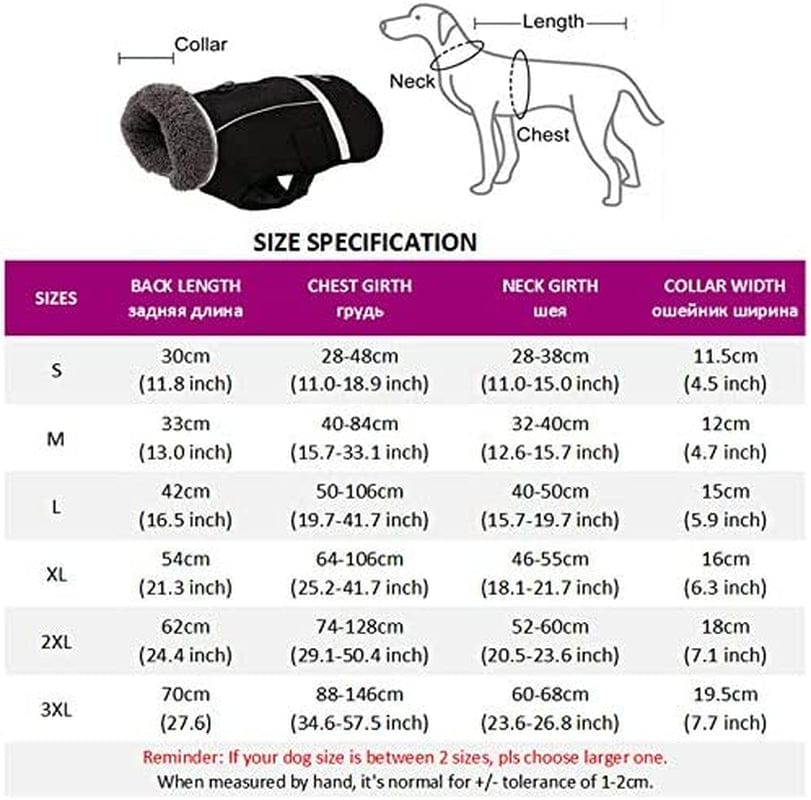 PENIVO Cold Weather Reflective Coats Adjustable Dog Clothes Winter Waterproof Outdoor Pet Dog Jacket Thicken Warm Dog Coat for Small Medium Large Dog Sweater (XL, Purple) Animals & Pet Supplies > Pet Supplies > Dog Supplies > Dog Apparel PENIVO   