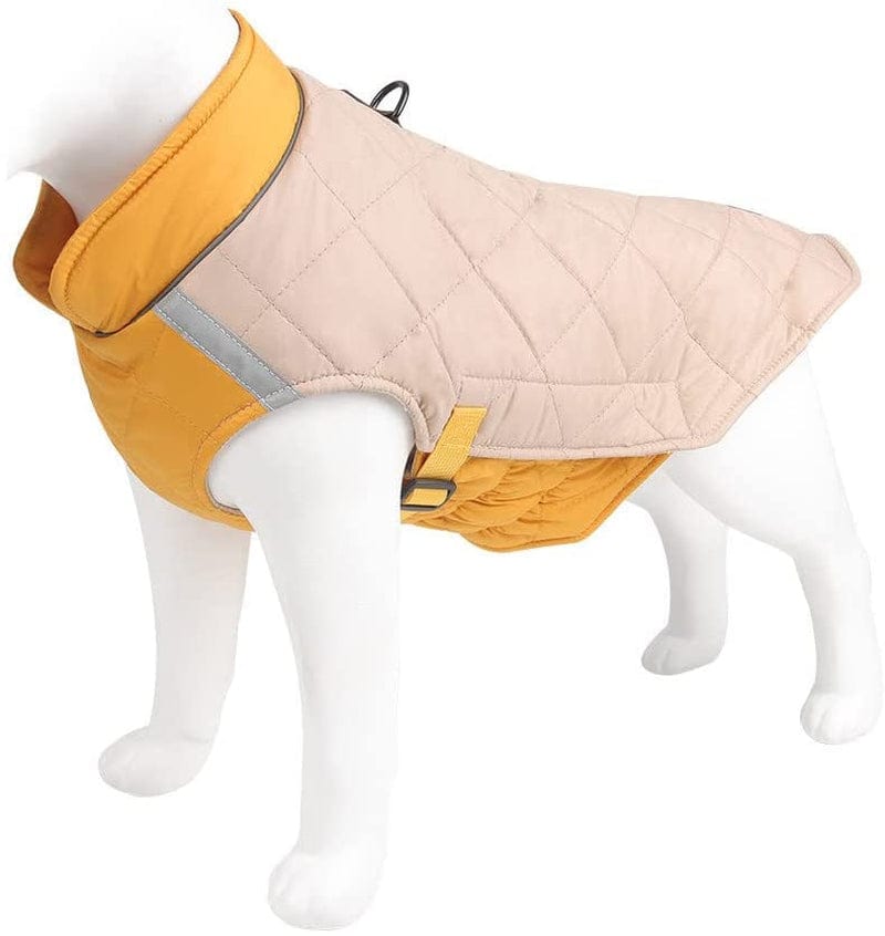 Pet Clothes for Large Dogs Girl Coats for Small Medium Dogs Boy Girl Cozy Dog Jackets Vest Pet Windproof Cold Weather Coats Small Medium Dog Clothes Animals & Pet Supplies > Pet Supplies > Dog Supplies > Dog Apparel HonpraD Yellow XX-Large 