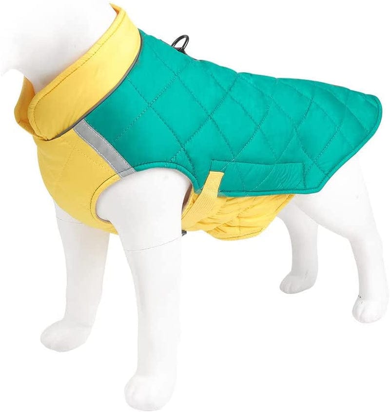 Pet Clothes for Medium Dogs Boys Jackets Winter Vest Pet Windproof Cold Weather Coats Small Medium Dog Clothes with Reflective Warm Dog Sweaters Animals & Pet Supplies > Pet Supplies > Dog Supplies > Dog Apparel HonpraD Green Large 
