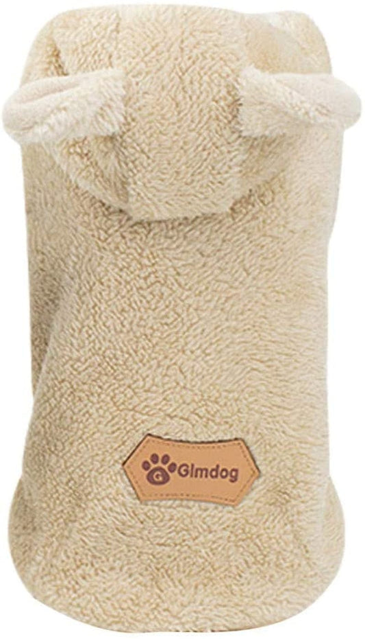 Pet Clothes for Small Dogs Female Pet Puppy Sweatshirt Boys Girls Dog Outfits for Teacup Yorkie Extra Small Breed Costume Cat Coat Warm Shirt Coat Animals & Pet Supplies > Pet Supplies > Dog Supplies > Dog Apparel HonpraD Khaki XX-Large 