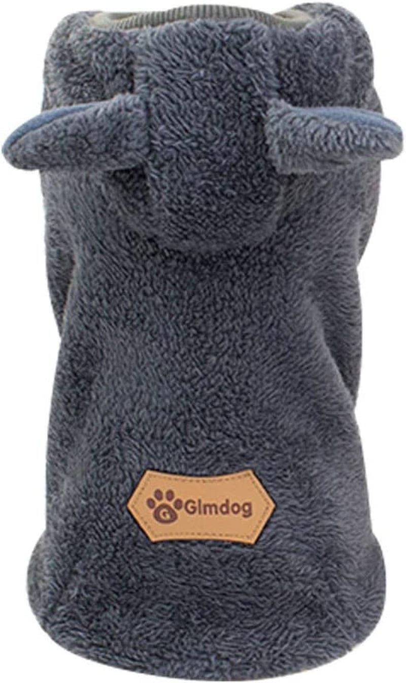 Pet Clothes for Small Dogs Female Pet Puppy Sweatshirt Boys Girls Dog Outfits for Teacup Yorkie Extra Small Breed Costume Cat Coat Warm Shirt Coat Animals & Pet Supplies > Pet Supplies > Dog Supplies > Dog Apparel HonpraD Grey Large 