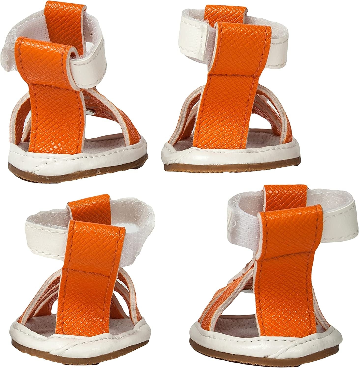 Pet Life Buckle-Supportive Reflective PVC Dog Sandals - Waterproof Summer Dog Shoes with Added Details - Set of 4 Pet Sandals Animals & Pet Supplies > Pet Supplies > Dog Supplies > Dog Apparel Pet Life   