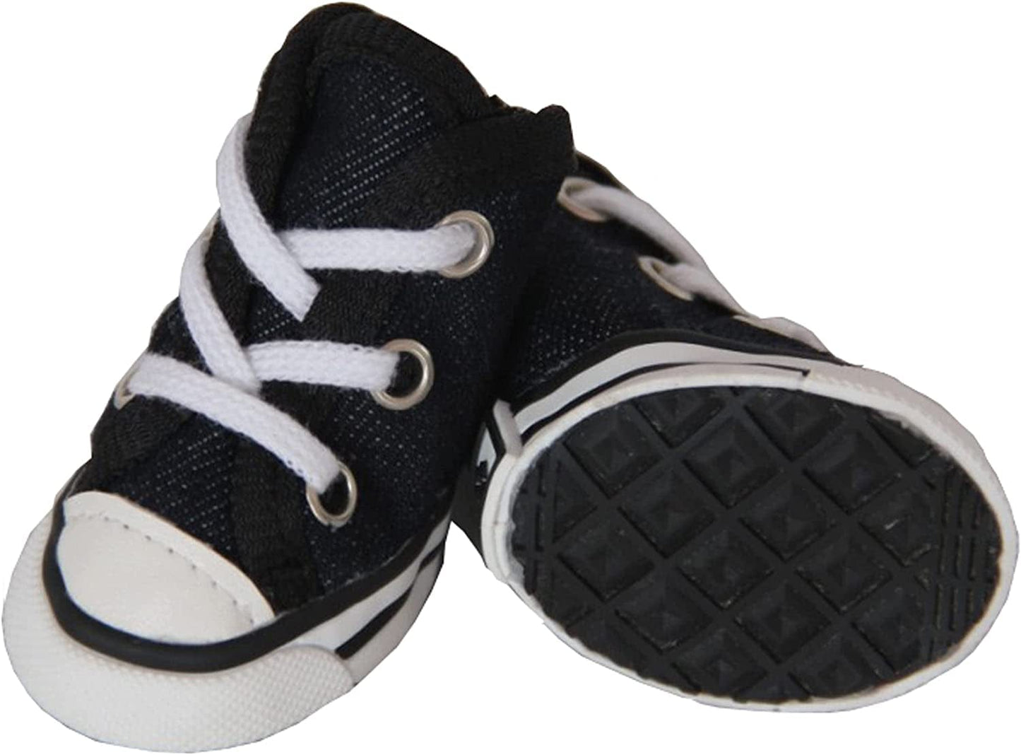 Pet Life Extreme-Skater Dog Shoes - Casual Canvas Year round Pet Shoes with Customizeable Laced Support - Set of 4 Shoes for Dogs Animals & Pet Supplies > Pet Supplies > Dog Supplies > Dog Apparel Pet Life   