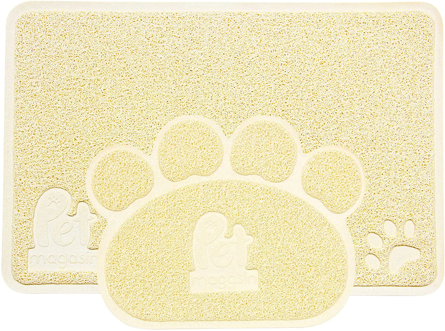 Pet Magasin Cat Litter Mat (2-Mat Set) - Soft and Durable Pet Litter Mats for Cats, Dogs, and Puppies - One Big (24.5'' X 16.5'') and One Small (15.5'' X 12.5) Animals & Pet Supplies > Pet Supplies > Cat Supplies > Cat Litter Box Mats Pet Magasin   