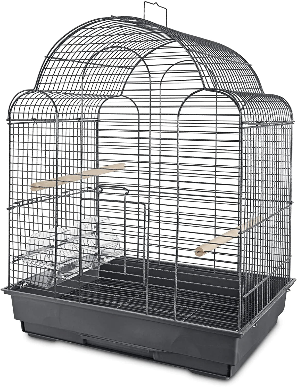 Petco Brand - You & Me Parakeet Scallop Top Cage, 16.5 In, Grey Animals & Pet Supplies > Pet Supplies > Bird Supplies > Bird Cages & Stands You&Me   