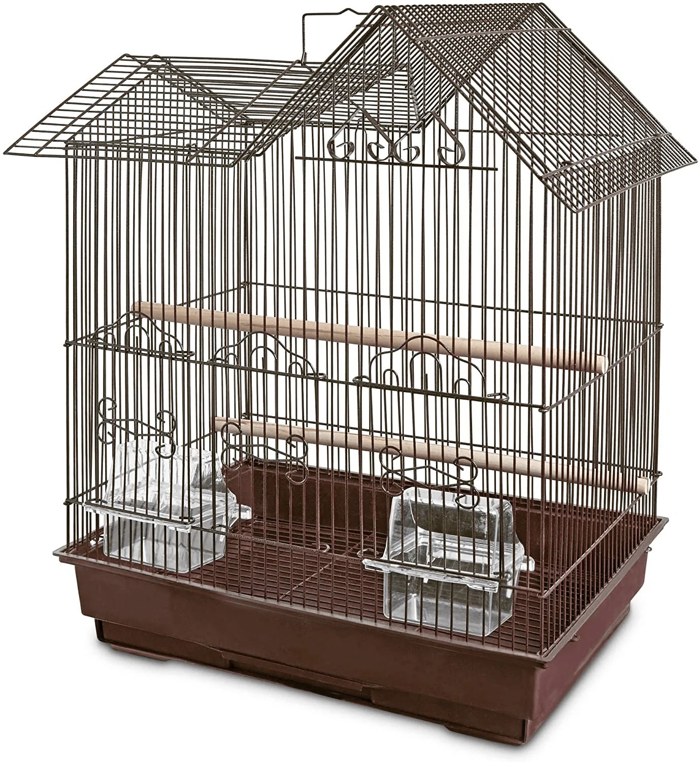 Petco Designer Brown Ranch Style Top Parakeet Cage Animals & Pet Supplies > Pet Supplies > Bird Supplies > Bird Cages & Stands Petco   