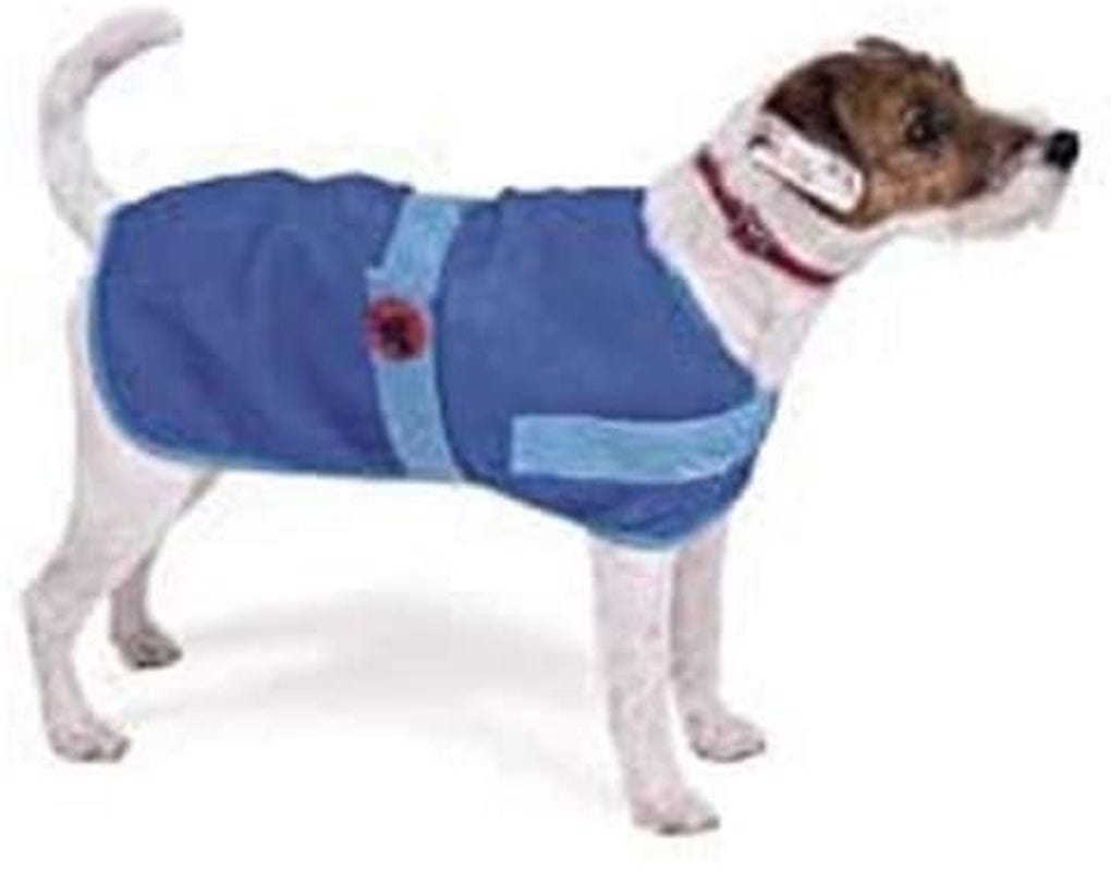 Petface Cooling Cool Summer Dog Coat Puppy Vest Jacket 35Cm Heat/Travel | Blue Animals & Pet Supplies > Pet Supplies > Dog Supplies > Dog Apparel Petface Ltd 35 cm  