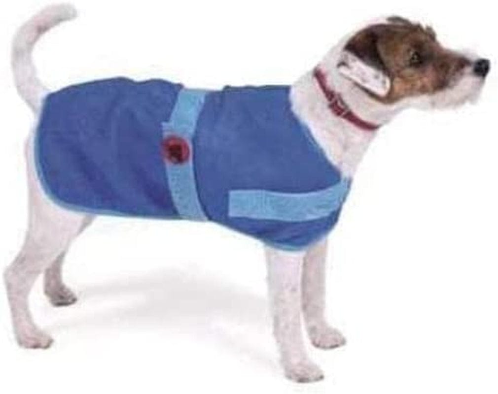 Petface Cooling Cool Summer Dog Coat Puppy Vest Jacket 35Cm Heat/Travel | Blue Animals & Pet Supplies > Pet Supplies > Dog Supplies > Dog Apparel Petface Ltd 50cm  