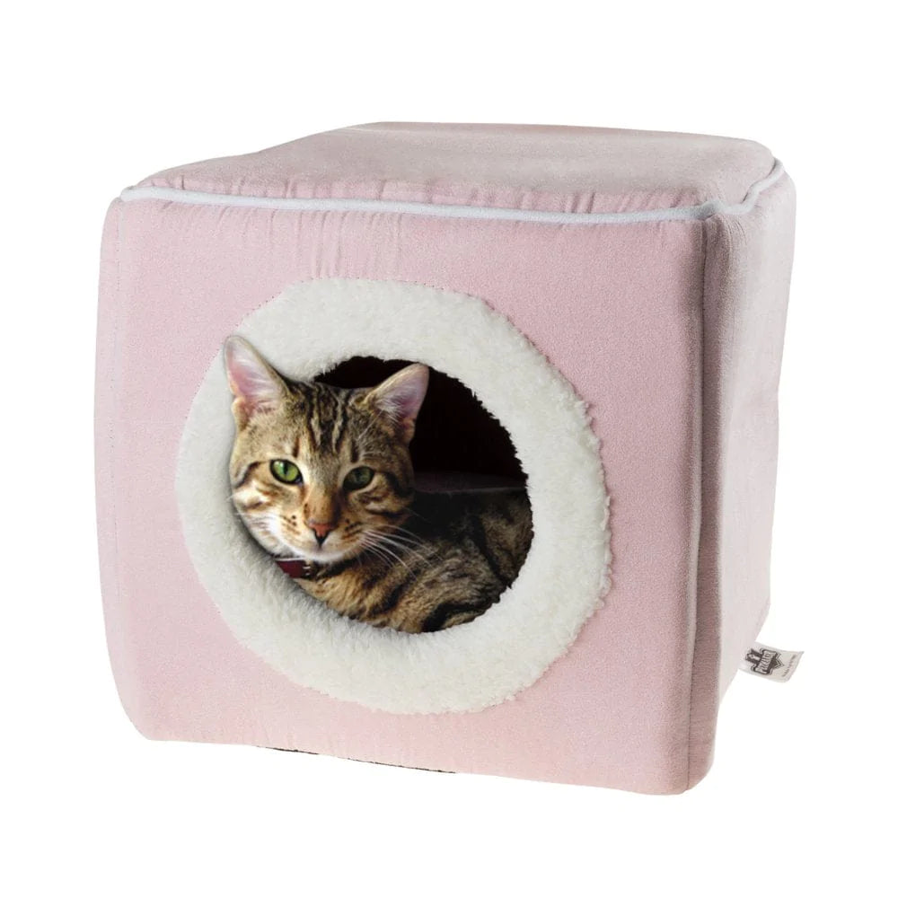 Petmaker, Small, Cozy Cave, Cat Bed, Dark Brown, 13-In Animals & Pet Supplies > Pet Supplies > Cat Supplies > Cat Beds Trademark Global Pink  
