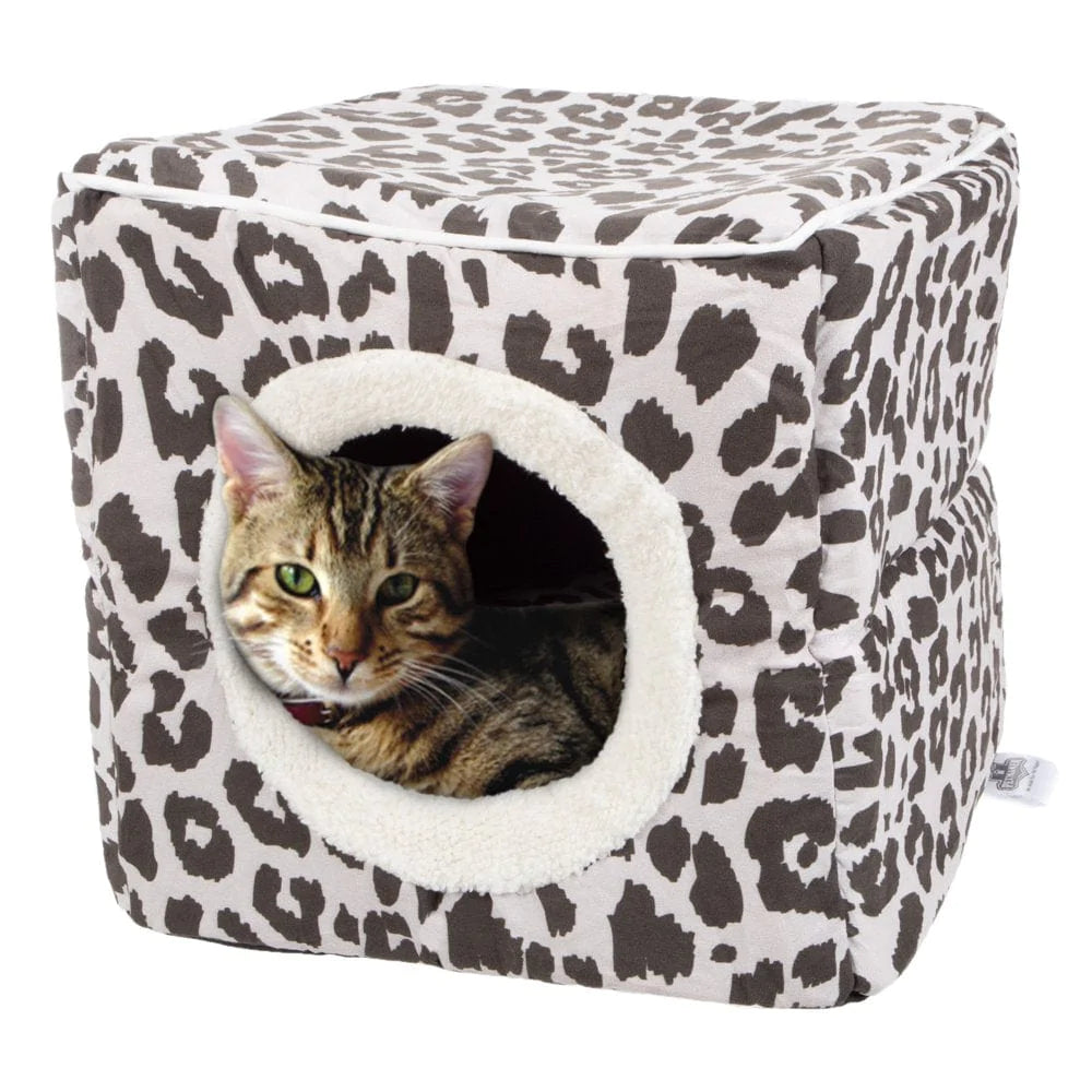 Petmaker, Small, Cozy Cave, Cat Bed, Dark Brown, 13-In Animals & Pet Supplies > Pet Supplies > Cat Supplies > Cat Beds Trademark Global Gray and Black Animal Print  