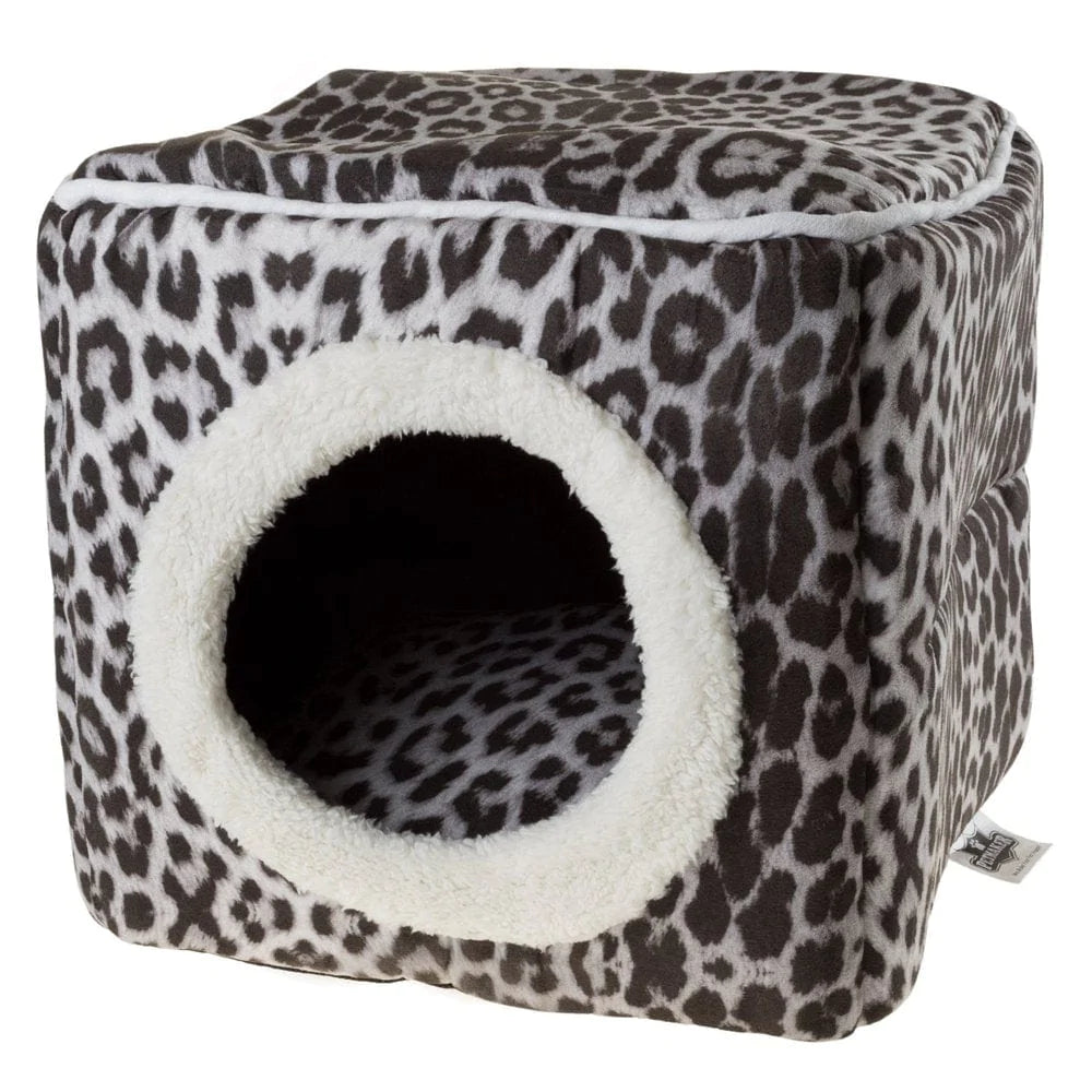 Petmaker, Small, Cozy Cave, Cat Bed, Zebra Print, 13-In Animals & Pet Supplies > Pet Supplies > Cat Supplies > Cat Beds Overstock Black  