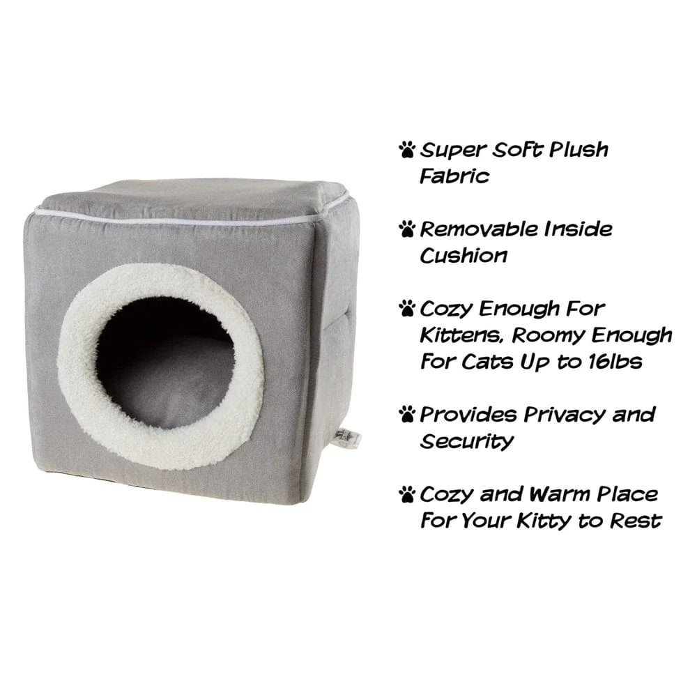 Petmaker, Small, Cozy Cave, Cat Bed, Zebra Print, 13-In Animals & Pet Supplies > Pet Supplies > Cat Supplies > Cat Beds Overstock   