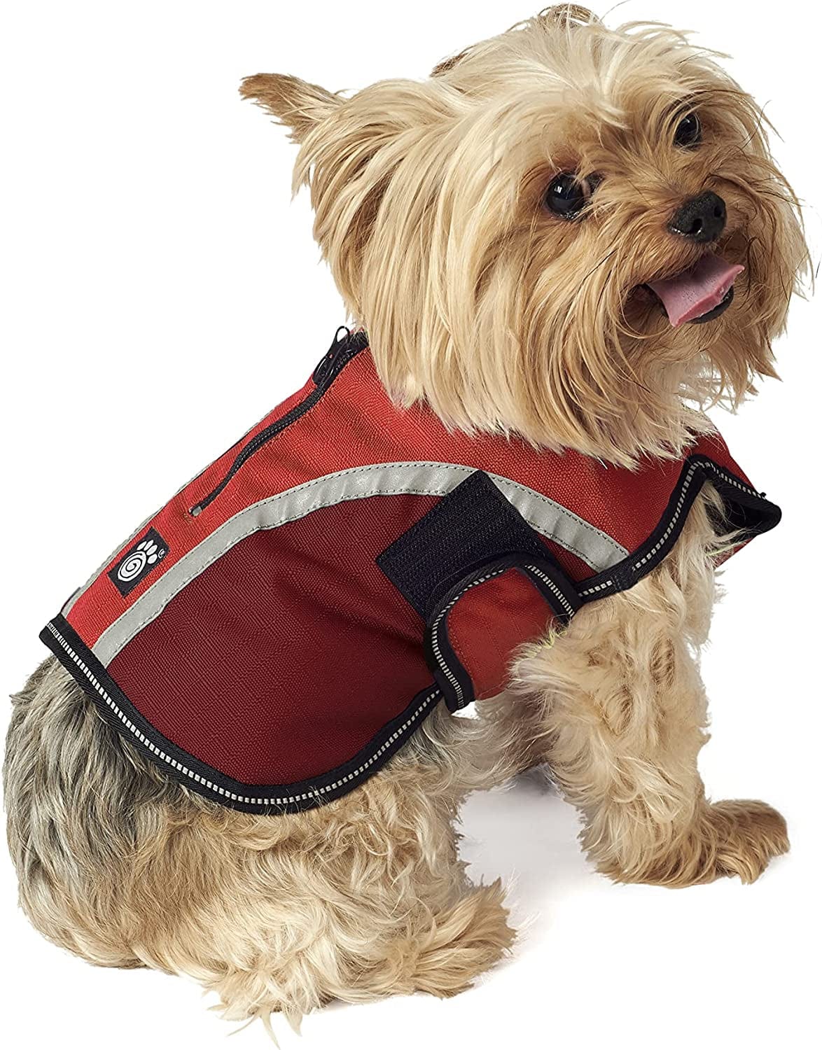 Petrageous 8400RXL Calgary Waterproof Dog Coat with Two-Way Zipper Opening for Dog Harness 23-Inch Long Heavyweight Jacket for Extra Large Dogs, Red Animals & Pet Supplies > Pet Supplies > Dog Supplies > Dog Apparel Pet Rageous Designs, LLC X-Small  