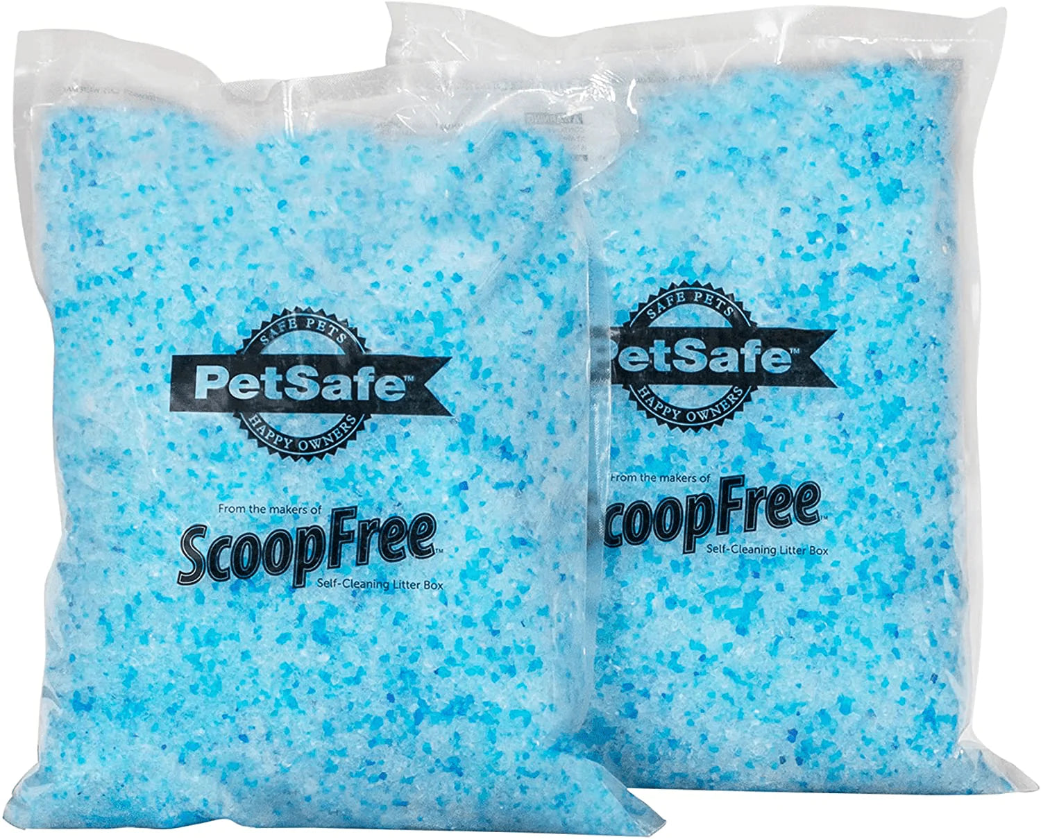 Petsafe Scoopfree Premium Crystal Cat Litter - Includes 2 Bags (4.5 Lb Each) of Litter - Works with Any Traditional Litter Box, Absorbs Faster than Clay Clumping, Low Tracking for Less Mess Animals & Pet Supplies > Pet Supplies > Cat Supplies > Cat Litter Waste Management Blue  