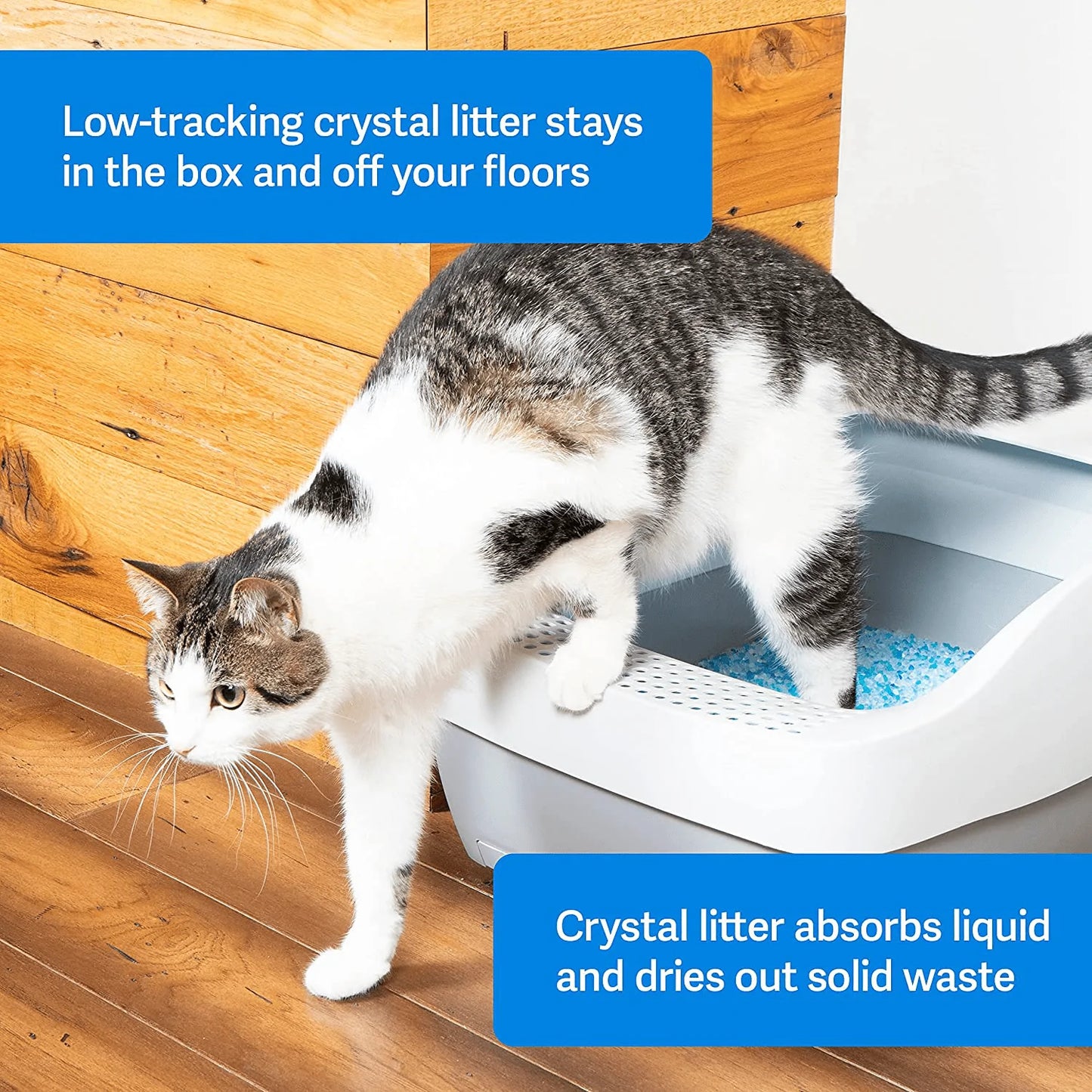 Petsafe Scoopfree Premium Crystal Cat Litter - Includes 2 Bags (4.5 Lb Each) of Litter - Works with Any Traditional Litter Box, Absorbs Faster than Clay Clumping, Low Tracking for Less Mess Animals & Pet Supplies > Pet Supplies > Cat Supplies > Cat Litter Waste Management   