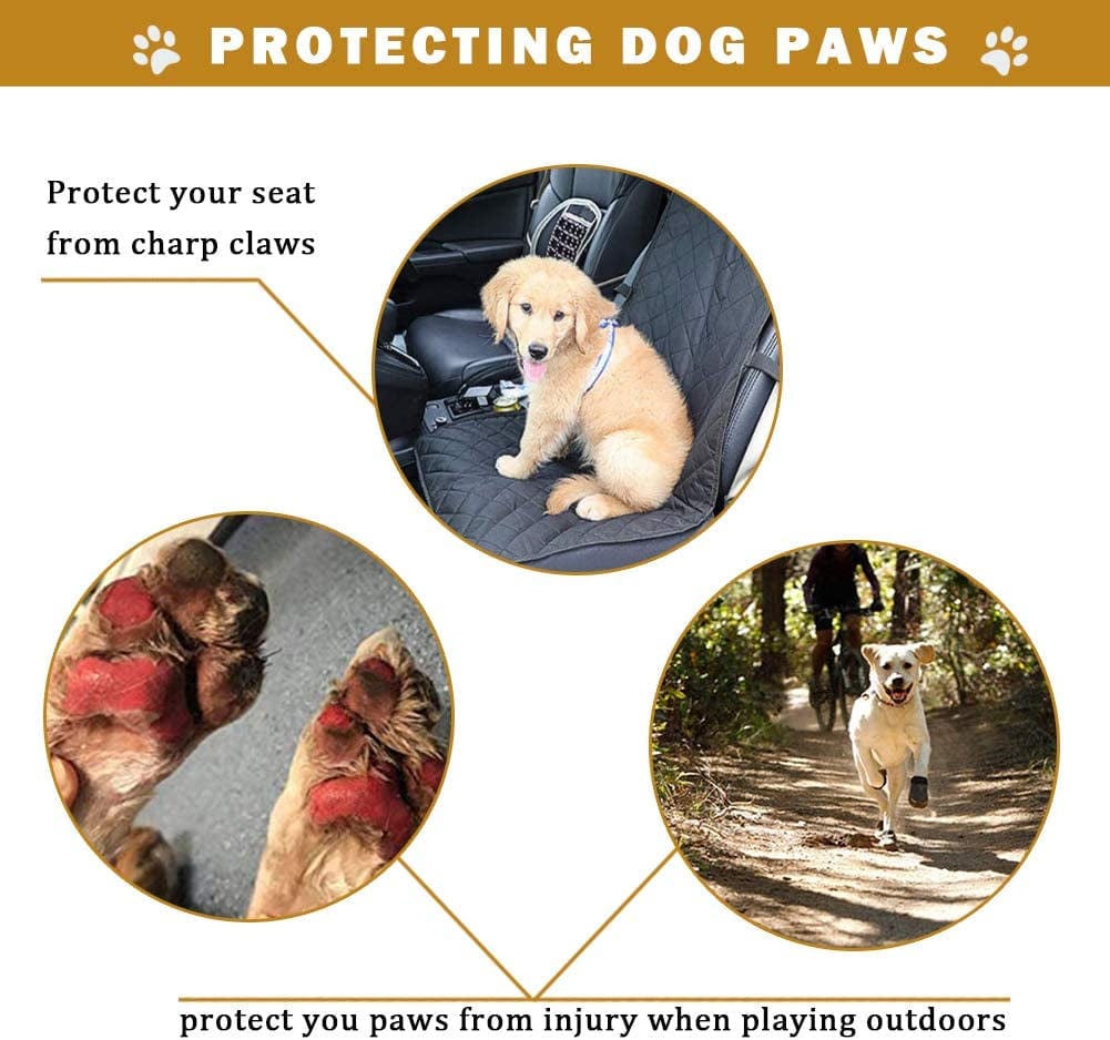 Pk.Ztopia Waterproof Dog Boots, Dog Outdoor Shoes, Dog Rain Shoes, Running Shoes for Medium to Large Dogs with Two Reflective Fastening Straps and Rugged Anti-Slip Sole (3.35" X2.95",Black 4PCS) Animals & Pet Supplies > Pet Supplies > Dog Supplies > Dog Apparel PK.ZTopia   