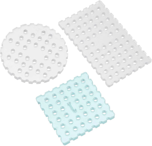 POPETPOP 3Pcs Aquatic Moss Wall Floor Mesh Acrylic Decorative Moss Carpet for Fish Tank Aquarium Water Grass Fixing Net round Square Animals & Pet Supplies > Pet Supplies > Fish Supplies > Aquarium Fish Nets POPETPOP   