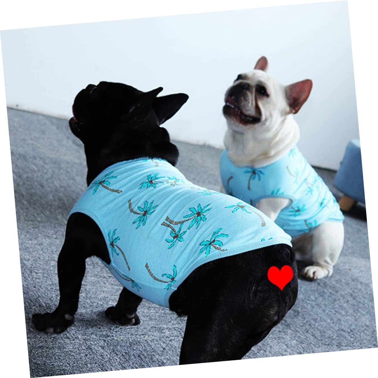 POPETPOP Clothing Mcbling Clothes Summer Dress Pet Outfit Pet Costume Dog Vest Summer Pet Summer Clothes Blue Thin Section XXL Dog Waistcoat Animals & Pet Supplies > Pet Supplies > Dog Supplies > Dog Apparel POPETPOP   