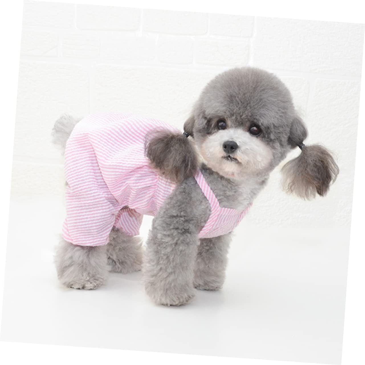 POPETPOP Mcbling Clothes Puppy Clothes Puppy Shirts Puppy Jumpsuit Dog Jackets Clothing Pet Watermelon Clothes Pet Pant Party Dog Pant Pink Small Dog Sweatshirt Dog Coat with Hood Animals & Pet Supplies > Pet Supplies > Dog Supplies > Dog Apparel POPETPOP   