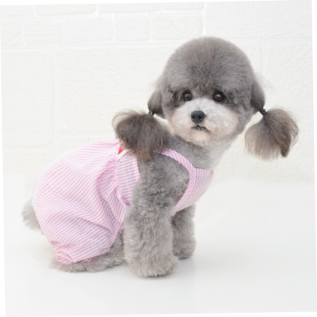 POPETPOP Mcbling Clothes Puppy Clothes Puppy Shirts Puppy Jumpsuit Dog Jackets Clothing Pet Watermelon Clothes Pet Pant Party Dog Pant Pink Small Dog Sweatshirt Dog Coat with Hood Animals & Pet Supplies > Pet Supplies > Dog Supplies > Dog Apparel POPETPOP   