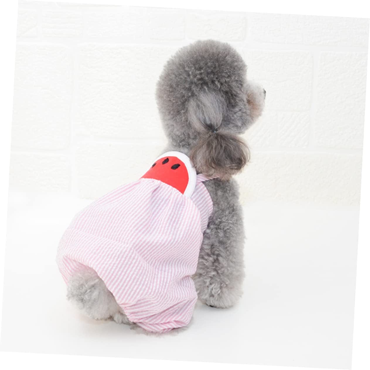 POPETPOP Mcbling Clothes Puppy Clothes Puppy Shirts Puppy Jumpsuit Dog Jackets Clothing Pet Watermelon Clothes Pet Pant Party Dog Pant Pink Small Dog Sweatshirt Dog Coat with Hood Animals & Pet Supplies > Pet Supplies > Dog Supplies > Dog Apparel POPETPOP   