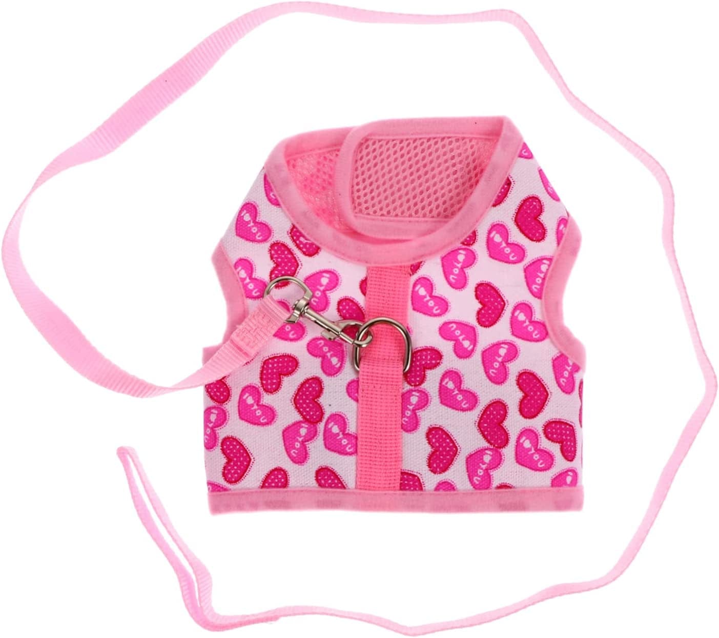 POPETPOP Pet Harness Puppy Vest Fashion Harness Harness for Small Dogs Cool Mesh Dog Harness Dog Vest Harness Pet Summer Vest Pet Cool Harness Dog Summer Harness Dog Strap Vest Running Set Animals & Pet Supplies > Pet Supplies > Dog Supplies > Dog Apparel POPETPOP Pink Medium 