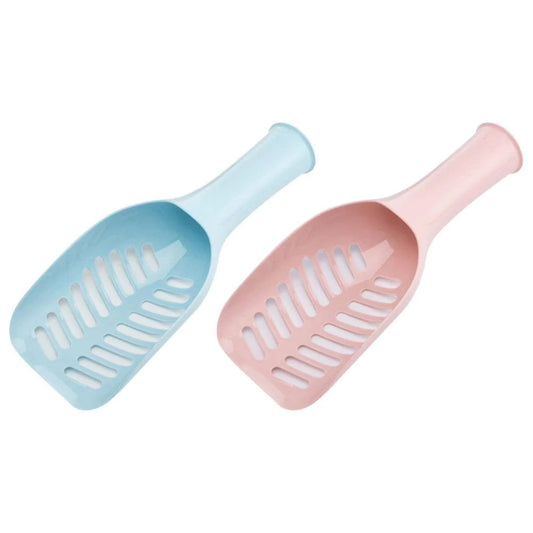 Popvcly Cat Litter Scooper, 2 Pack Non-Stick Plastic Litter Scoop, Heavy-Duty Deep Shovel Poop Scoop & Long Non-Slip Handle for Easy Cat Poop Sifting Animals & Pet Supplies > Pet Supplies > Cat Supplies > Cat Litter Popvcly Blue+Pink  