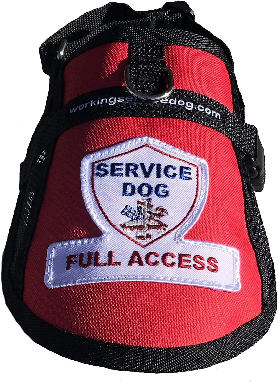 Premium Service Dog Mesh Full Access Vest - (18 - 22" Girth, Red) - Includes Five Service Dog Law Handout Cards Animals & Pet Supplies > Pet Supplies > Dog Supplies > Dog Apparel Working Service Dog   