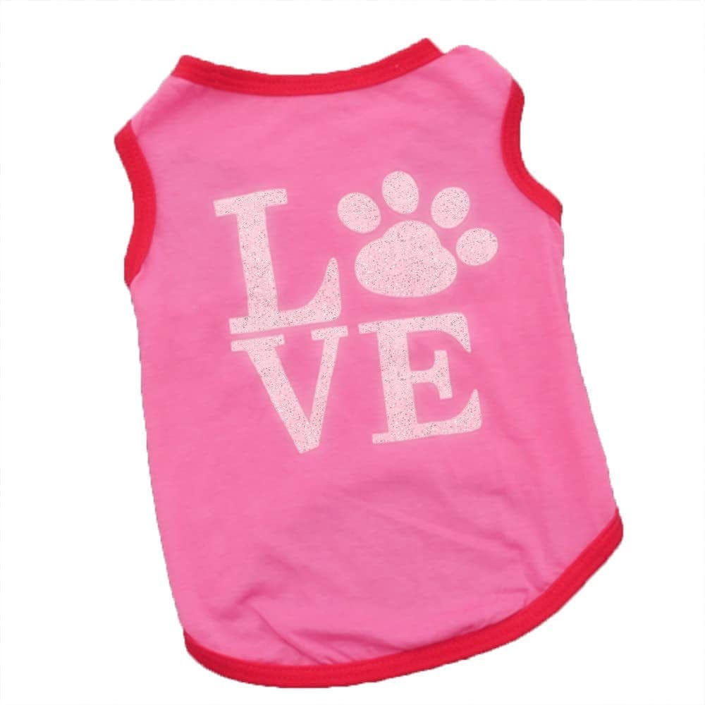 Puppy Clothes Vest Tpet Lightweight Stretchy T-Shirts Soft Apparel for Puppy Clothing Shirt Pet Clothes (Large, Pink) Animals & Pet Supplies > Pet Supplies > Dog Supplies > Dog Apparel HonpraD   