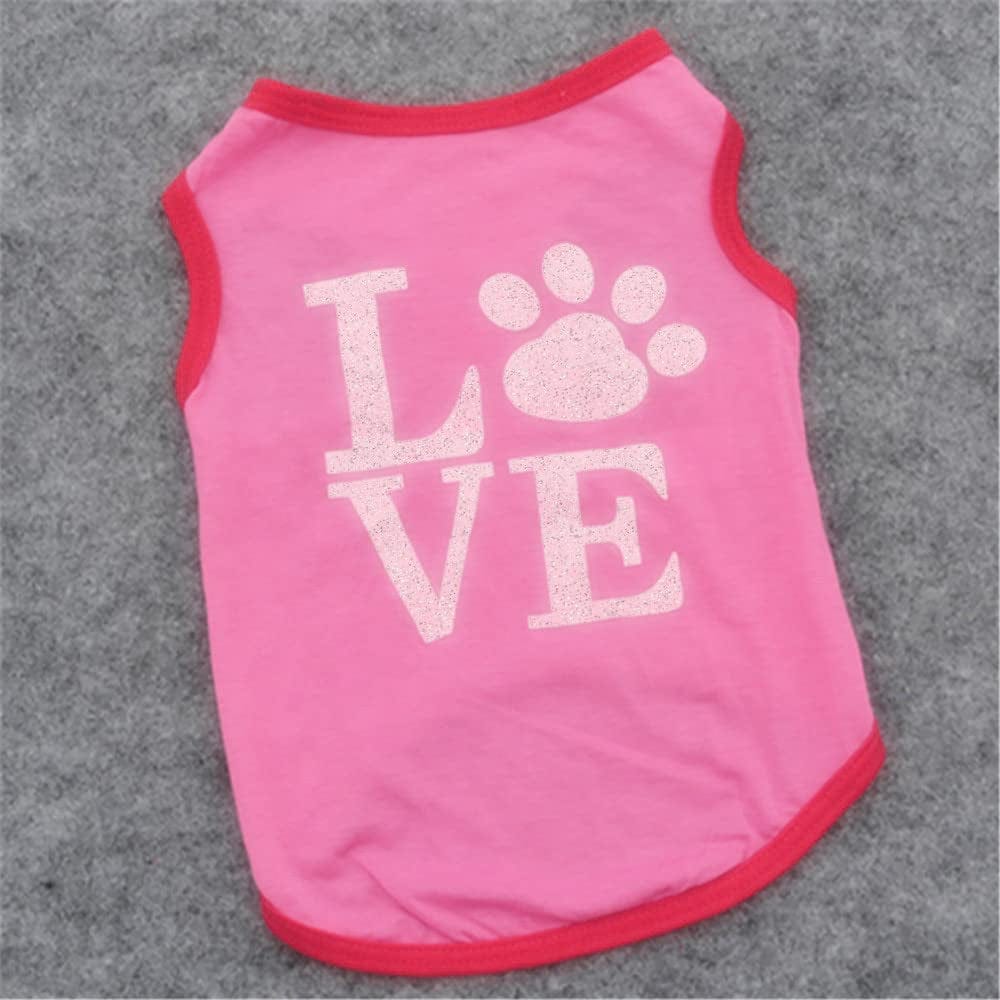 Puppy Clothes Vest Tpet Lightweight Stretchy T-Shirts Soft Apparel for Puppy Clothing Shirt Pet Clothes (Large, Pink) Animals & Pet Supplies > Pet Supplies > Dog Supplies > Dog Apparel HonpraD   