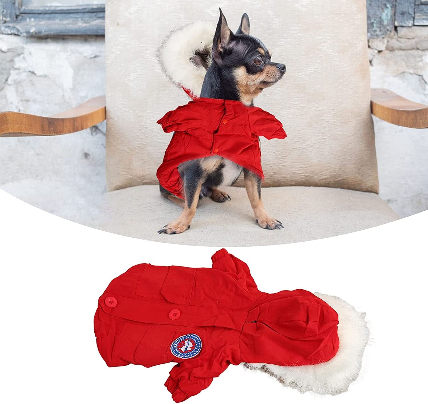 Puppy Hoodie Winter Coats, Comfortable Casual Dog Hoodie Winter Jacket Hair Protection for Cats for Kittens Animals & Pet Supplies > Pet Supplies > Dog Supplies > Dog Apparel LISND   