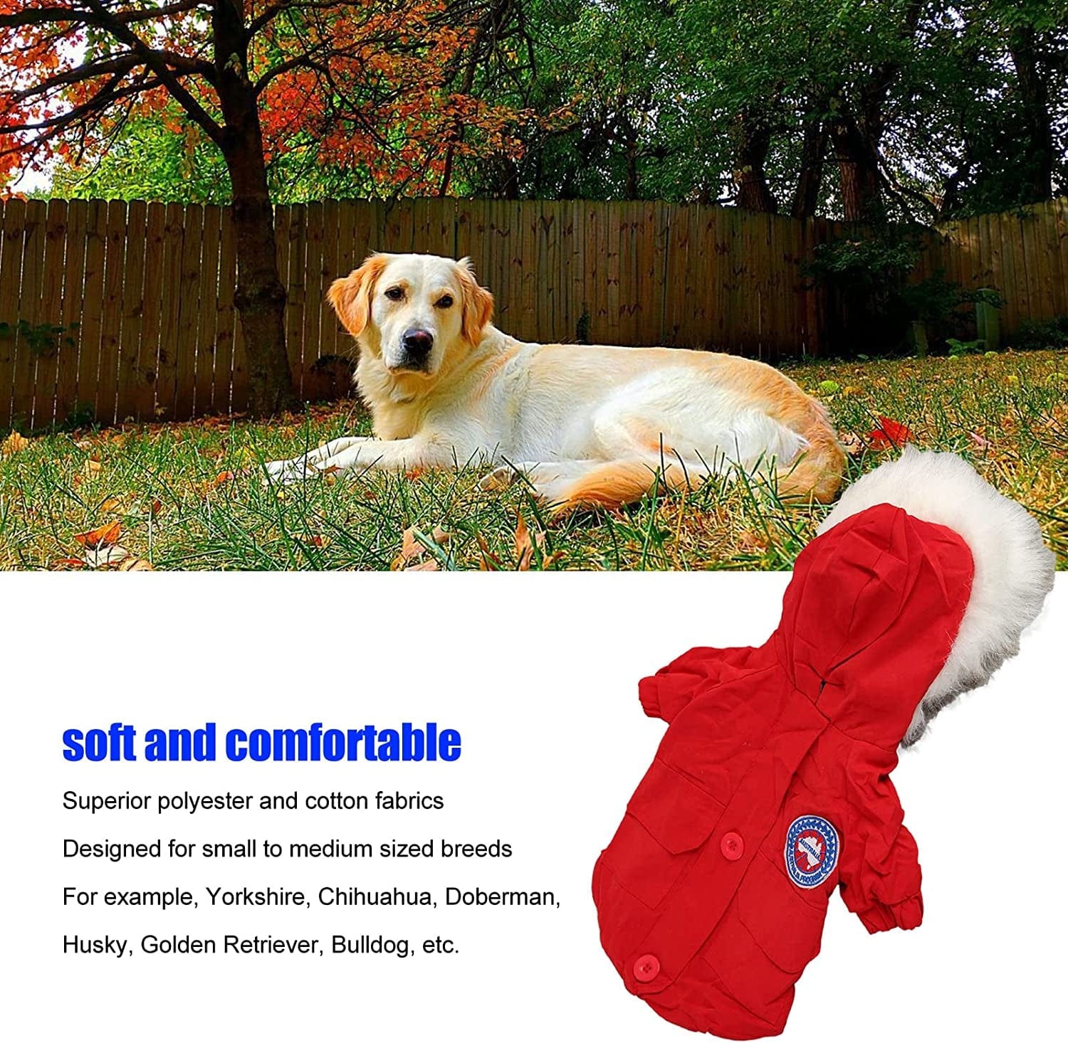 Puppy Hoodie Winter Coats, Comfortable Casual Dog Hoodie Winter Jacket Hair Protection for Cats for Kittens Animals & Pet Supplies > Pet Supplies > Dog Supplies > Dog Apparel LISND   