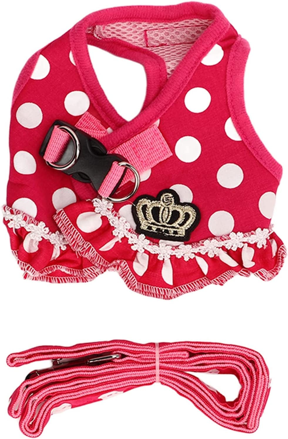 Puppy Vest Belt, Prevent Choking Escape Proof Dog Harness Leash Adjustable for Walking for Training(Pink, M) Animals & Pet Supplies > Pet Supplies > Dog Supplies > Dog Apparel KUIDAMOS   