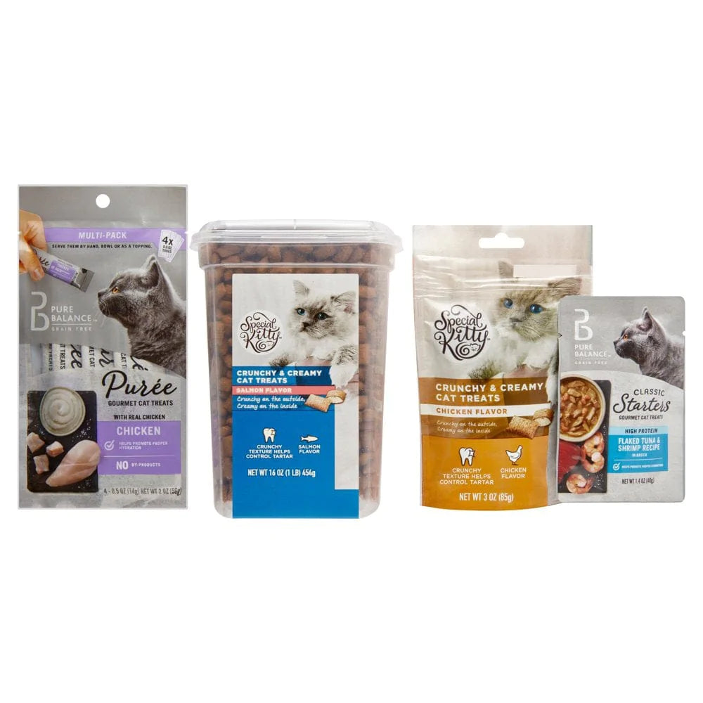 Pure Balance Puree Gourmet Cat Treats with Real Salmon, 0.5 Oz, 4 Count Animals & Pet Supplies > Pet Supplies > Cat Supplies > Cat Treats Wal-Mart Stores, Inc.   