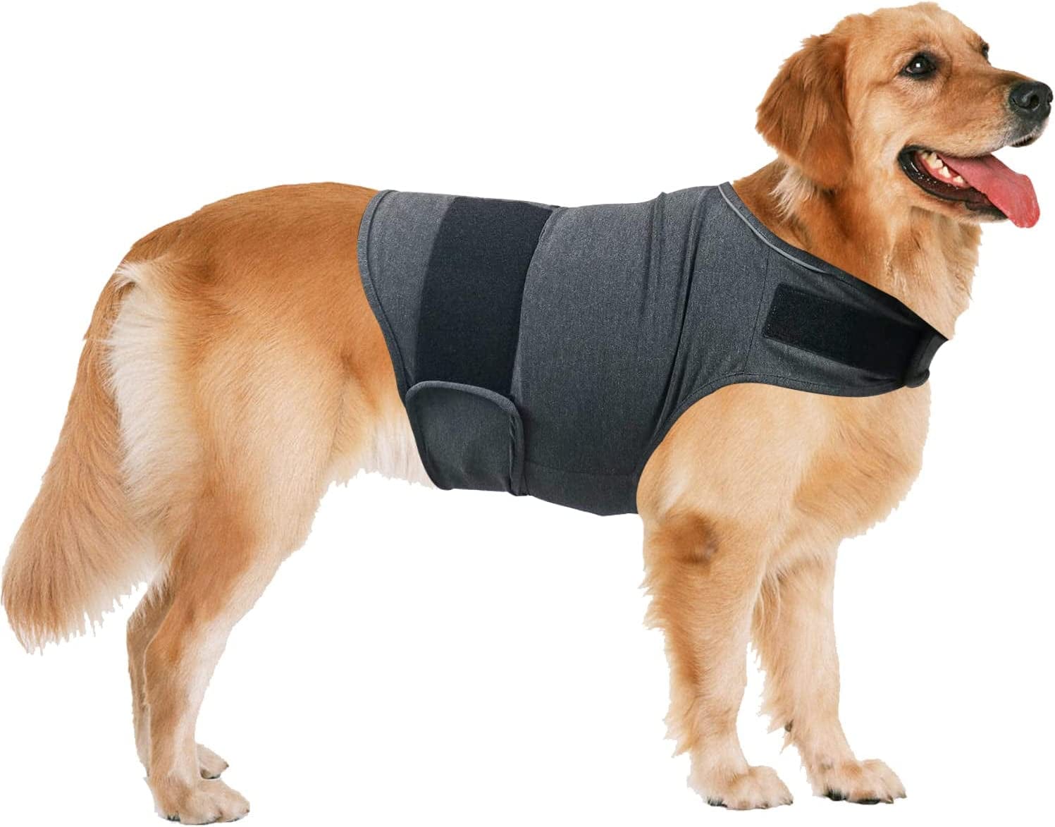 QIYADIN Dog Comfort Dog Anxiety Relief Coat, Breathable Shirts for Dogs, Dog Anxiety Vest Jacket Warp, Puppy Anxiety Calming Vest Wrap (XL) Animals & Pet Supplies > Pet Supplies > Dog Supplies > Dog Apparel PetHouzz L  