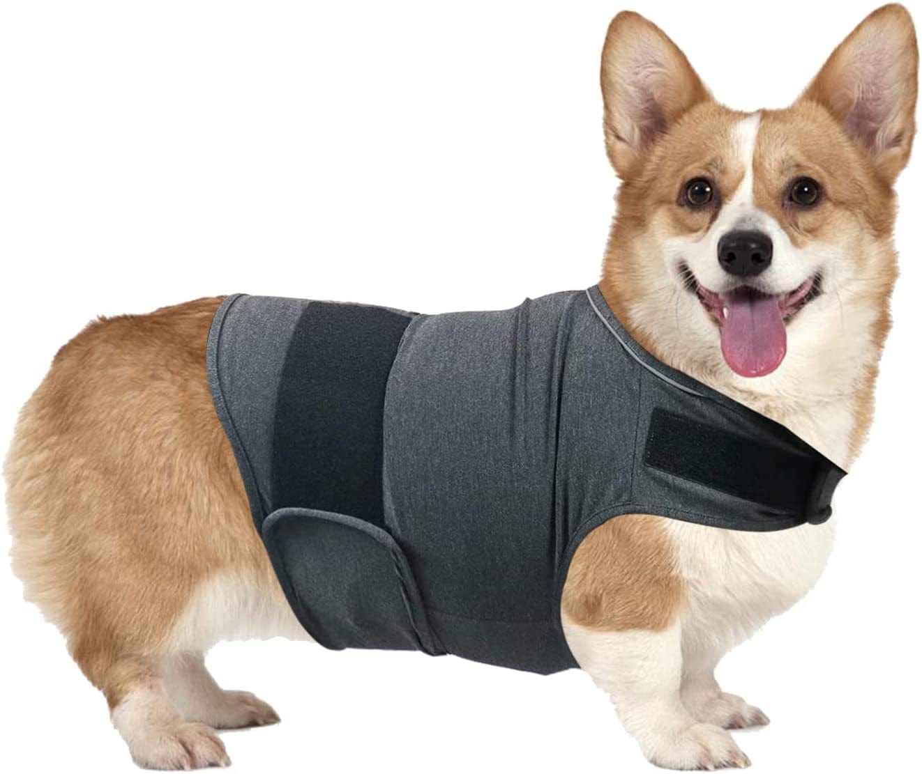 QIYADIN Dog Comfort Dog Anxiety Relief Coat, Breathable Shirts for Dogs, Dog Anxiety Vest Jacket Warp, Puppy Anxiety Calming Vest Wrap (XL) Animals & Pet Supplies > Pet Supplies > Dog Supplies > Dog Apparel PetHouzz S  