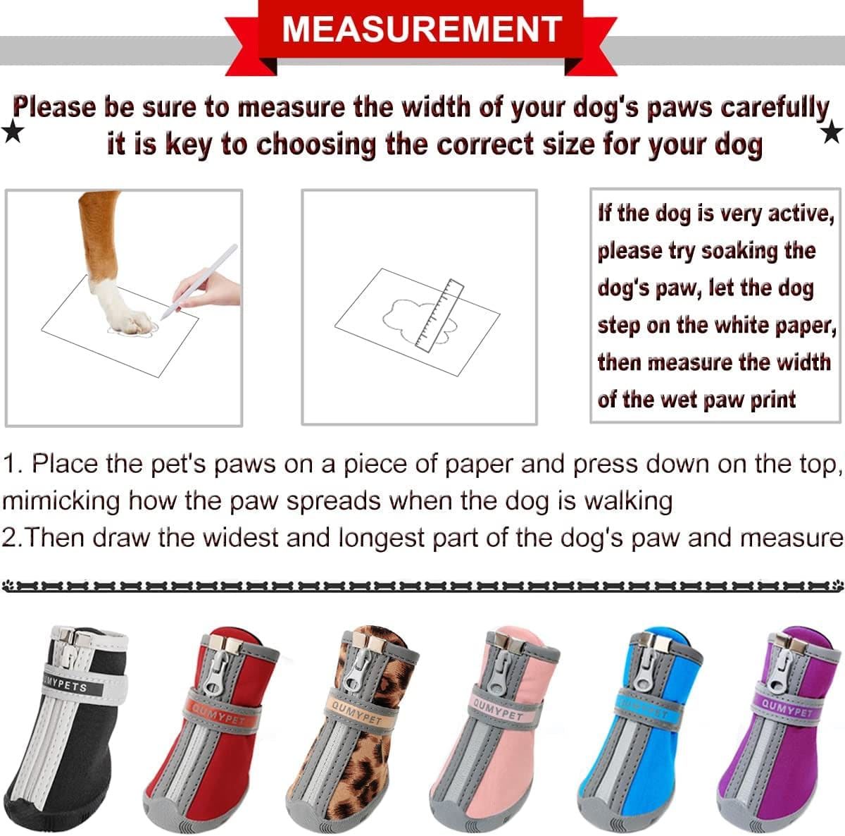 QUMY Dog Shoes for Small Dogs, Puppy Dog Boots & Paw Protectors for Winter Snowy Day, Summer Hot Pavement, Waterproof in Rainy Weather, Ourdoor Walking, Indoor Hardfloors anti Slip Rubber Sole Black Animals & Pet Supplies > Pet Supplies > Dog Supplies > Dog Apparel QUMY   