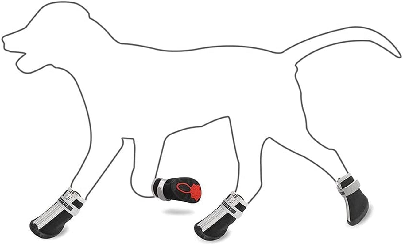 QUMY Dog Shoes for Small Dogs, Puppy Dog Boots & Paw Protectors for Winter Snowy Day, Summer Hot Pavement, Waterproof in Rainy Weather, Ourdoor Walking, Indoor Hardfloors anti Slip Rubber Sole Black Animals & Pet Supplies > Pet Supplies > Dog Supplies > Dog Apparel QUMY   